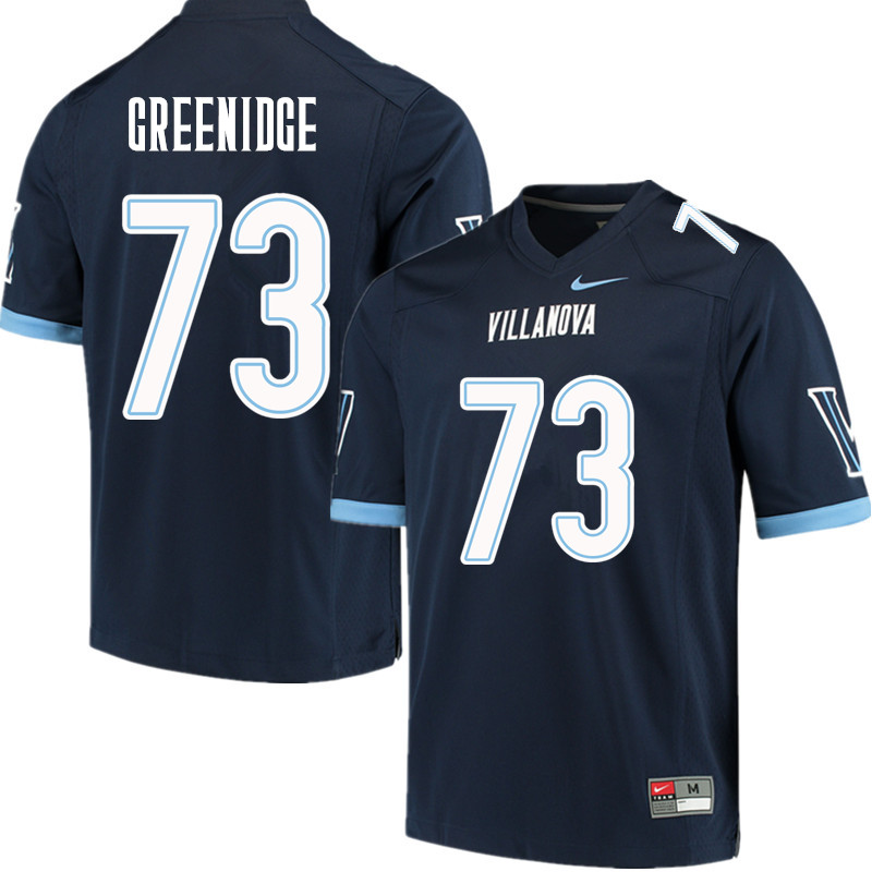 Men #73 Ethan Greenidge Villanova Wildcats College Football Jerseys Sale-Navy